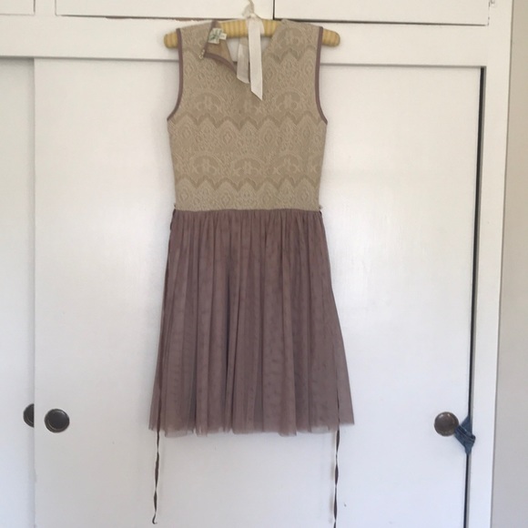 Anthropology Dress with tule skirt - Picture 2 of 5
